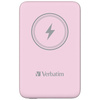 Verbatim Powerbank indukcyjny `n` Go 15W10000mAh Wireless Magnetic różowy/pink 32248