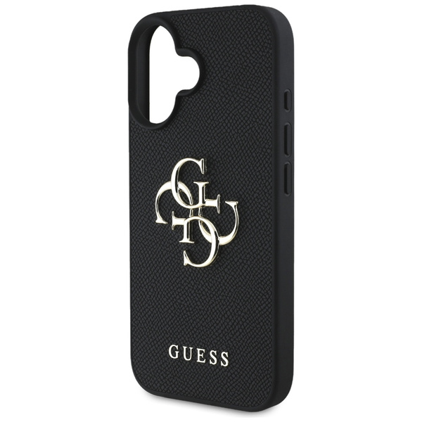 Etui Guess Grained Big 4G Logo Small     Classic Logo do iPhone 16 czarny