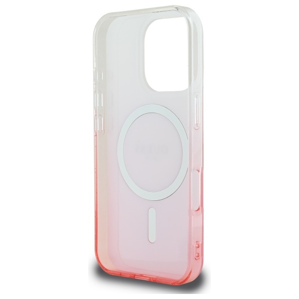 Guess GUHMP16LHGRCELP iPhone 16 Pro6.3" różowy/pink hardcase IML Glitter Gradient MagSafe