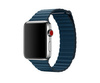 Apple Opaska skórzana w kolorze galaktycznego błękitu do koperty 40mm / 41mm / 42mm - rozmiar L, oryginalna plomba MQV72ZM/A