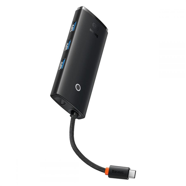 BASEUS LITE SERIES BS-OH018 HUB ADAPTER TYPE-C 5-PORT BLACK