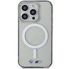Case BMW BMHMP14XHCRS iPhone 14 Pro Max 6.7" transparent hardcase Silver Ring MagSafe