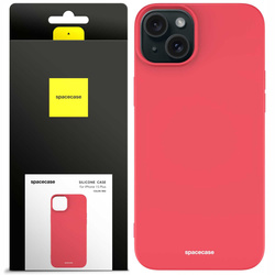 Spacecase Etui Silicone Case iPhone 15 Plus red
