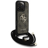 Etui Guess 4G Big Logo Cord Stap          Crossbody do iPhone 16 Pro brązowy