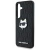 Etui Karl Lagerfeld Leather Monogram Pin  Logo Choupette Head Samsung Galaxy S25 czarny