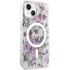 Guess GUHMP14MHCFWST iPhone 14 Plus/ 15 Plus 6.7" transparent hardcase Flower MagSafe