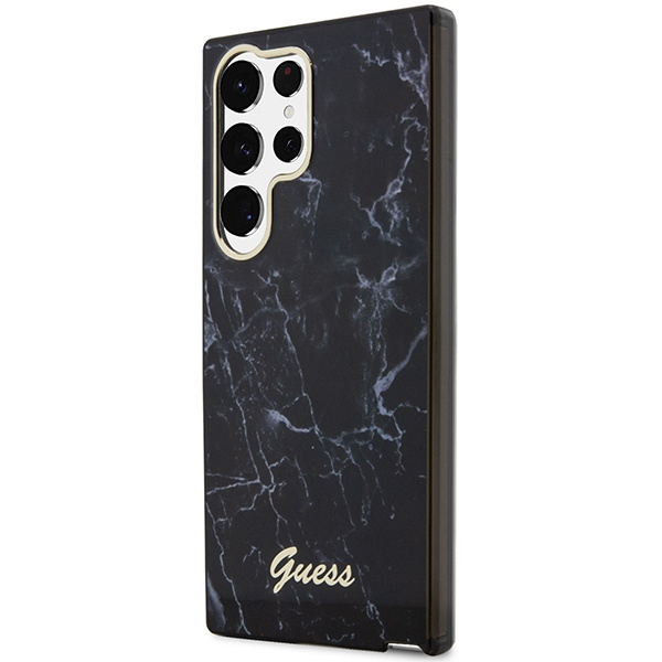 Guess GUHCS23LPCUMAK S23 Ultra S918czarny/black hardcase Marble