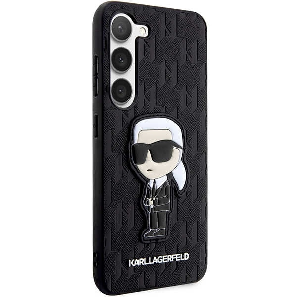 KARL LAGERFELD KLHCS23MSAKLHKPK S23+ S916 HARDCASE CZARNY/BLACK SAFFIANO IKONIK