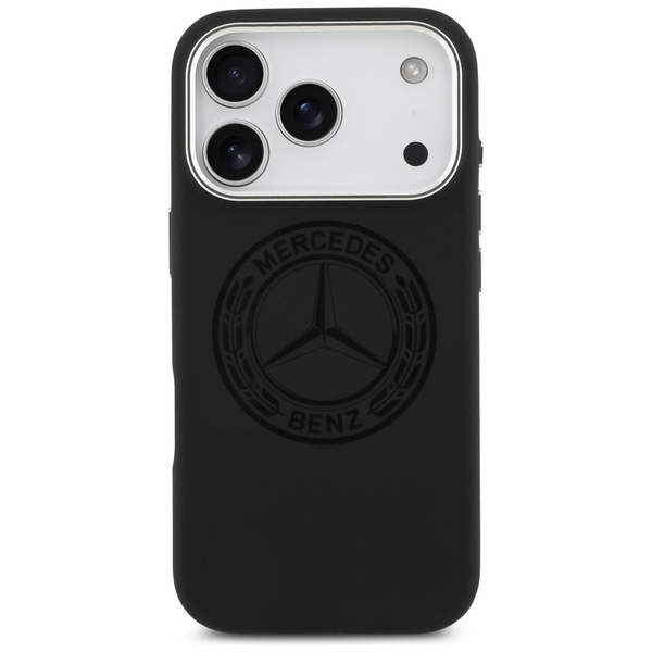Etui Mercedes Silicone Vintage Logo      MagSafe do iPhone 17 Pro czarny