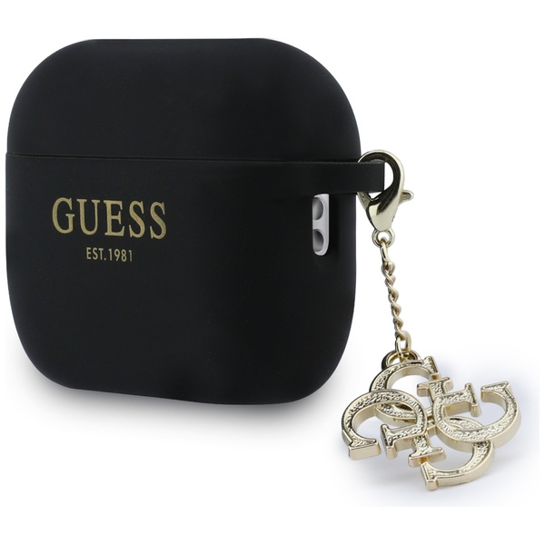 Etui Guess Silicone 4G Charm do AirPods  Pro 3 czarny