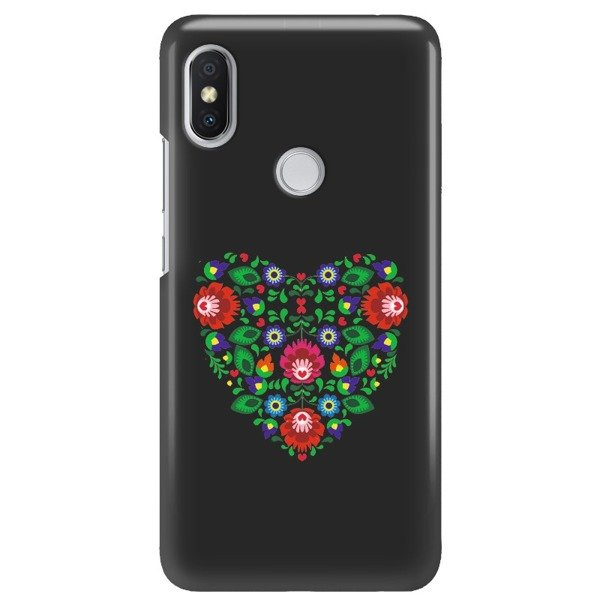 FUNNY CASE OVERPRINT BLACK HEART XIAOMI REDMI S2