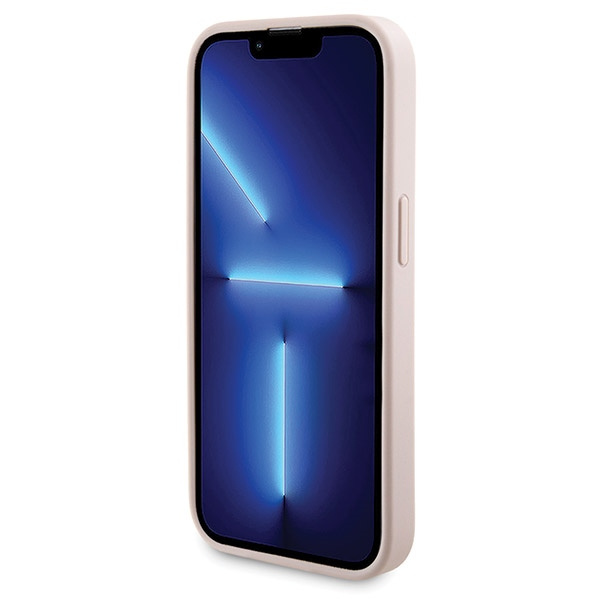 Zestaw Guess GUBPM5P14L4GEMGP iPhone14 Pro 6.1" hardcase + Powerbank 5000mAh MagSafe różowy/pink 4G Metal Logo