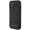 Zestaw Guess GUBPM5P15S4GEMGK iPhone15 6.1" hardcase + Powerbank 5000mAh MagSafe czarny/black 4G Metal Logo