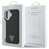 Guess GUHMP16SPGTSPSK iPhone 166.1" czarny/black hardcase Grained Triangle MagSafe
