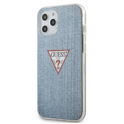 Guess GUHCP12LPCUJULLB iPhone12 Pro Max 6,7"  niebieski/light blue hardcase Jeans Collection