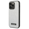 KARL LAGERFELD KLHCP14LG2ELS IPHONE 14 PRO 6,1" HARDCASE SREBRNY/SILVER GLITTER PLAQUE LOGO