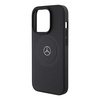 Mercedes MEHMP15X23RMMK iPhone 15 Pro  Max 6.7" czarny/black hardcase Crossed Lines Pattern Leather MagSafe
