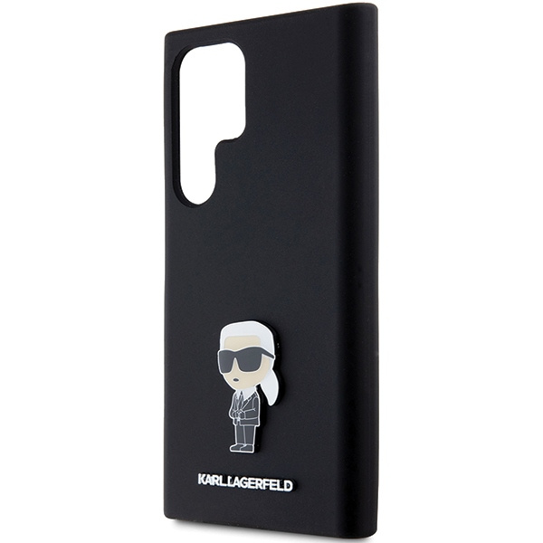KARL LAGERFELD KLHCS24LSMHKNPK S24 ULTRA S928 CZARNY/BLACK SILICONE IKONIK METAL PIN
