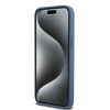 DKNY DKHMP15XPSHRPSB iPhone 15 Pro Max6.7" niebieski/blue hardcase Leather Monogram Pattern Metal Logo MagSafe
