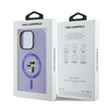 Karl Lagerfeld KLHMP14LSCMKCRHU iPhone 14 Pro 6.1" fioletowy/purple HC MagSafe Silicone KC Heads Ring