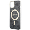 Guess GUHMP15SH4STK iPhone 15 / 14 / 13 6.1" czarny/black hardcase IML 4G MagSafe
