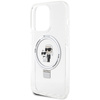 Etui Karl Lagerfeld Ring Stand Karl&Choupettte MagSafe na iPhone 13 Pro / 13 - białe