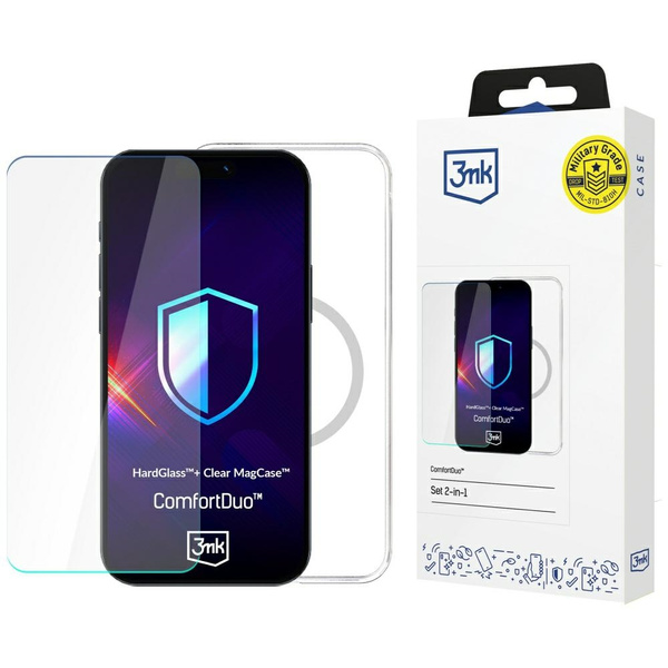 Zestaw 3MK ComfortDuo Clear MagCase do  Samsung Galaxy S25 Ultra