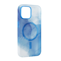 Puro AQUA etui na iPhone 15 z MagSafe - Niebieski