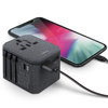 Adapter podróżny UNIQ Voyage LITHOS Collective 33W 2xUSB PD 18W QC 3.0 - szary