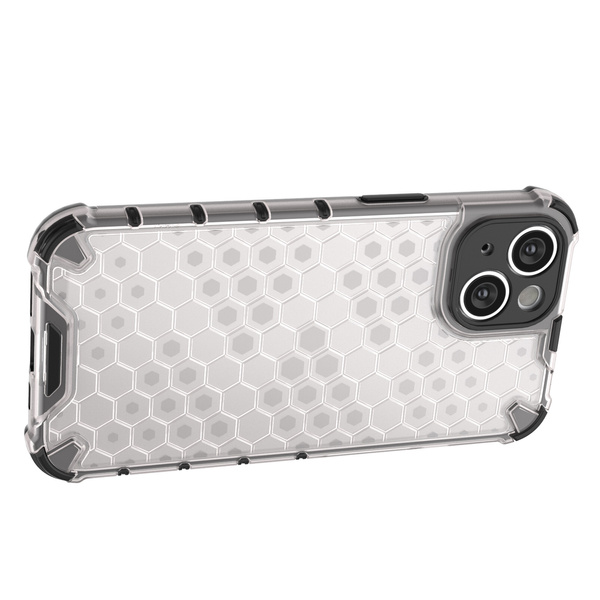 Honeycomb etui iPhone 14 pancerny hybrydowy pokrowiec przezroczyste