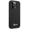 Guess GUHCP14XSLSMK iPhone 14 Pro Max6,7" czarny/black hard case Silicone Vintage Gold Logo