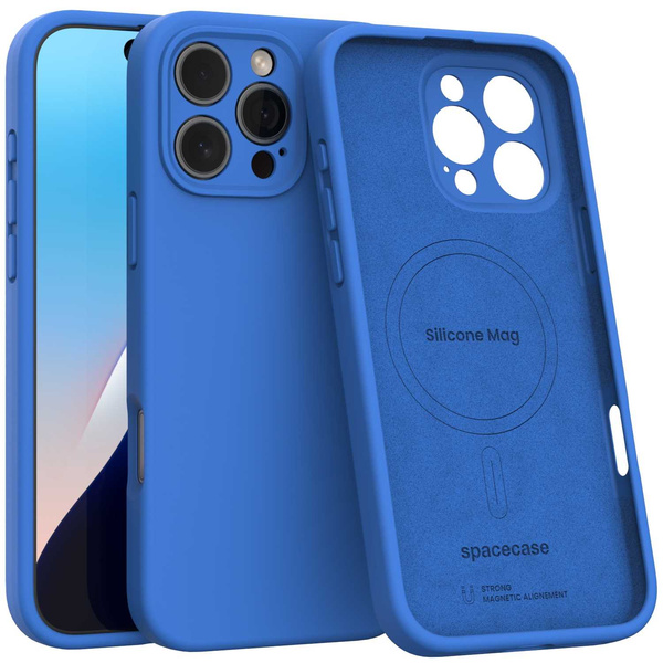 Spacecase Etui Silicone Mag iPhone 16 Pro Max blue
