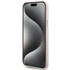 Etui Karl Lagerfeld Silicone Choupette Metal Pin na iPhone 15 Plus / 14 Plus - różowe