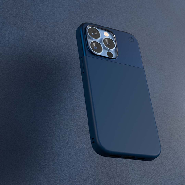 ATOM STUDIOS ETUI SPLIT SILICONE MAGSAFE IPHONE 13 PRO NIEBIESKI