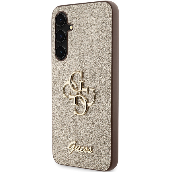 Guess GUHCS23FEHG4SGD S23 FE S711złoty/gold hardcase Glitter Script Big 4G