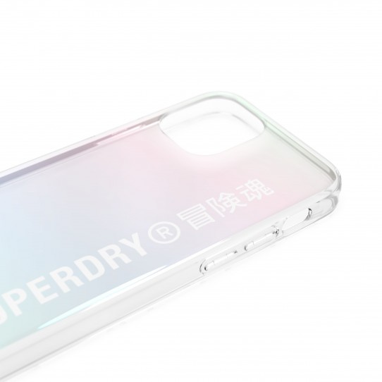 ETUI SUPERDRY SNAP CASE CLEAR IPHONE 12 MINI HOLOGRAFICZNY