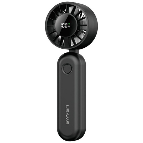 Wiatrak ręczny USAMS Mini ZB352 1200mAh składany czarny