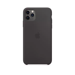 APPLE SILICONE CASE MX002ZM/A IPHONE 11 PRO MAX BLACK ORYGINALNA PLOMBA