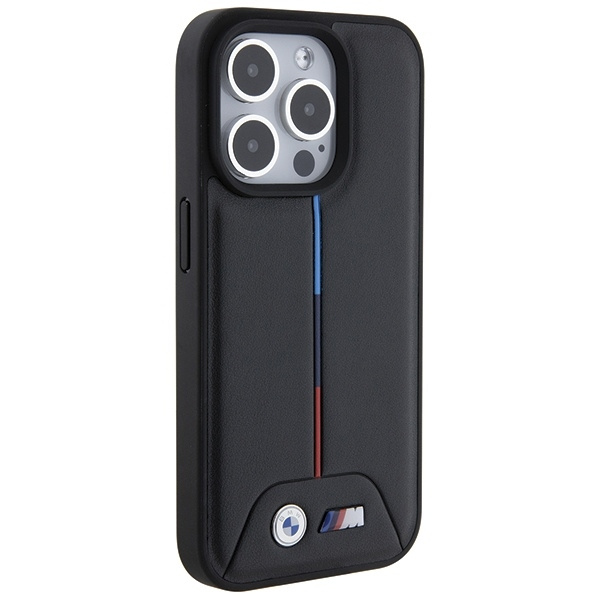 Etui BMW Quilted Tricolor na iPhone 15 Pro - czarne