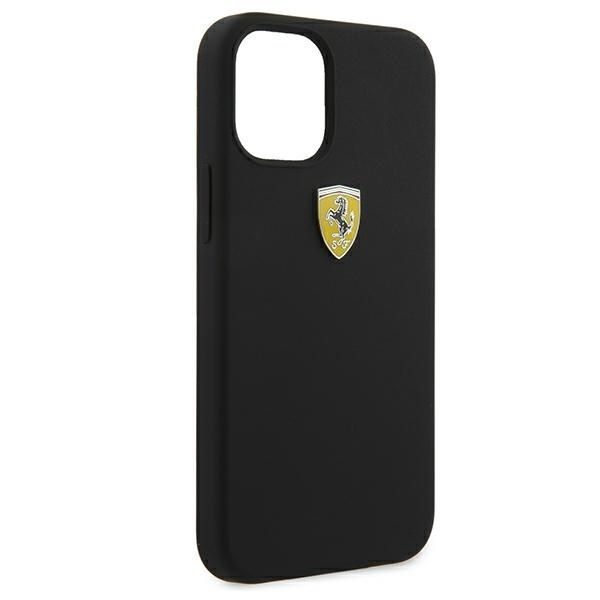 Etui Ferrari On Track Silicone na iPhone 12 mini - czarne