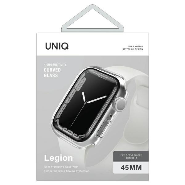 UNIQ etui Legion Apple Watch Series 7/8/ 9 45mm przezroczysty/clear