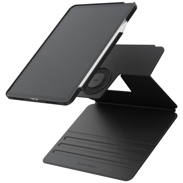Etui UNIQ Rovus Snapmount Magnetic 360   Rotating Detachable do iPad 11" A16 (2025) / iPad 10.9" 10 gen. (2022) czarny