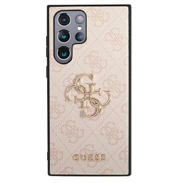 Guess GUHCS22L4GMGPI S908 S22 Ultraróżowy/pink hardcase 4G Big Metal Logo