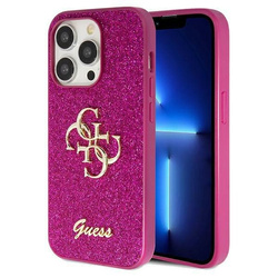 GUESS GUHCP15LHG4SGU IPHONE 15 PRO 6.1 "PURPLE/PURPLE HARDCASE GLITTER SCRIPT BIG 4G