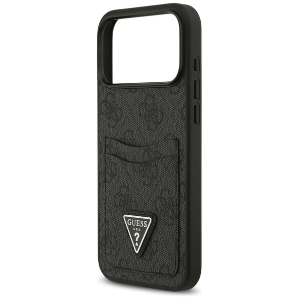 Etui Guess 4G Double Card Triangle do iPhone 17 Pro Max czarny