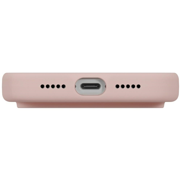 Etui UNIQ Lino do iPhone 17 Pro Magclick Charging różowy