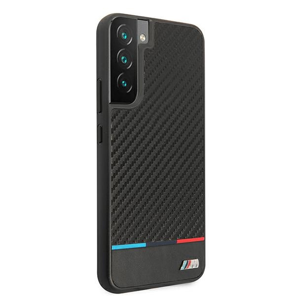 Etui hardcase BMW BMHCS22MPUCARTCBK S22+ S906  black/czarny M Collection Triangles