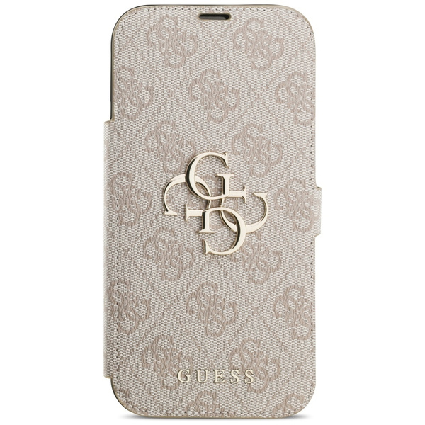 Etui Guess Book 4G Metal Logo do iPhone  17 Pro Max różowy
