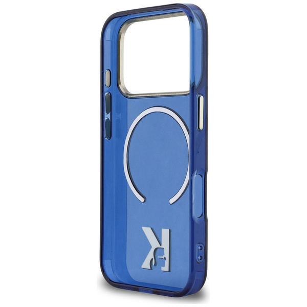 Etui Karl Lagerfeld IML K Head Logo      MagSafe do iPhone 17 Pro Max niebieski