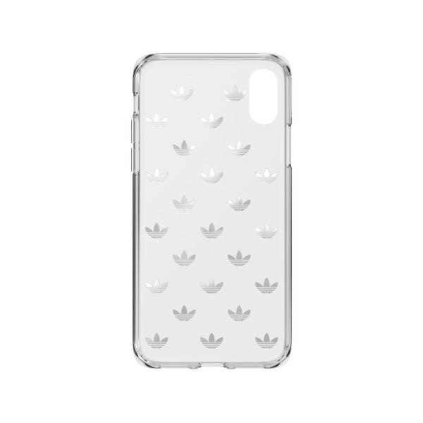 ETUI ADIDAS OR SNAPCASE ENTRY LOGO IPHONE X/XS TRANSPARENT/SREBRNY WYPRZEDAŻ